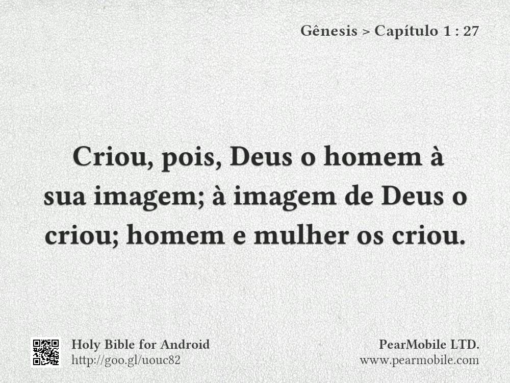 Gênesis, Capítulo 1:27